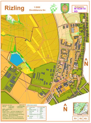 Mapa s traťou M-10, W-10, RD ako jpg